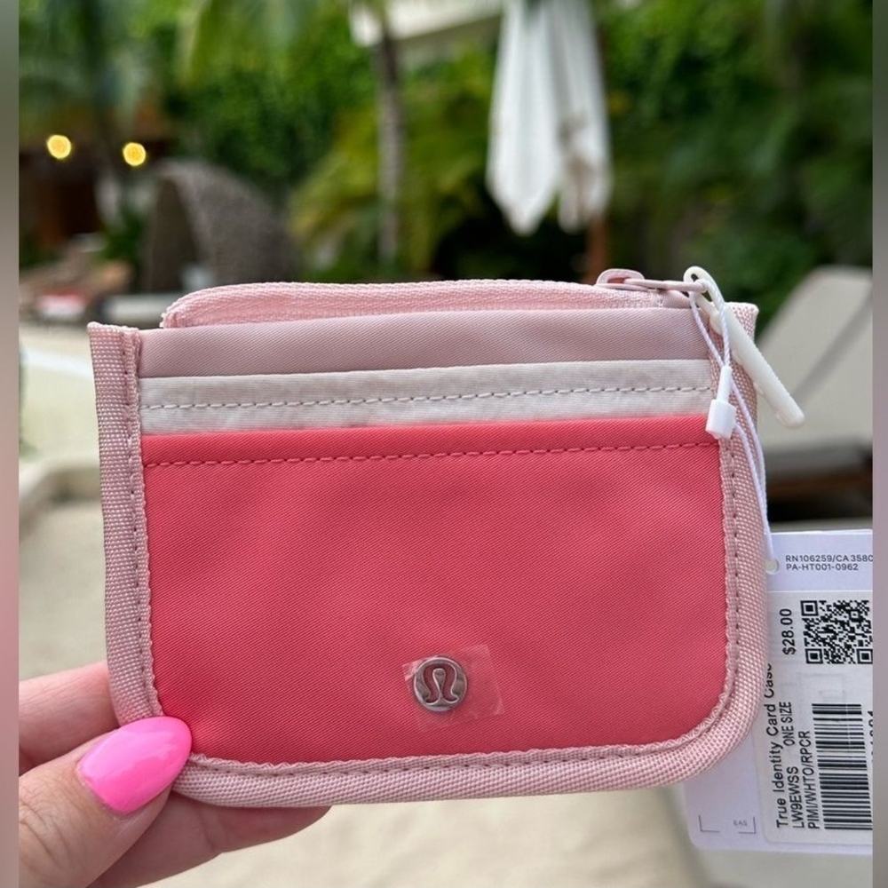 Lululemon Pink Card Holder - True Identity Card Case
